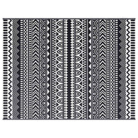 Tappeto da esterno ARAKIL Nero e bianco 300 x 400 cm PP 42003527