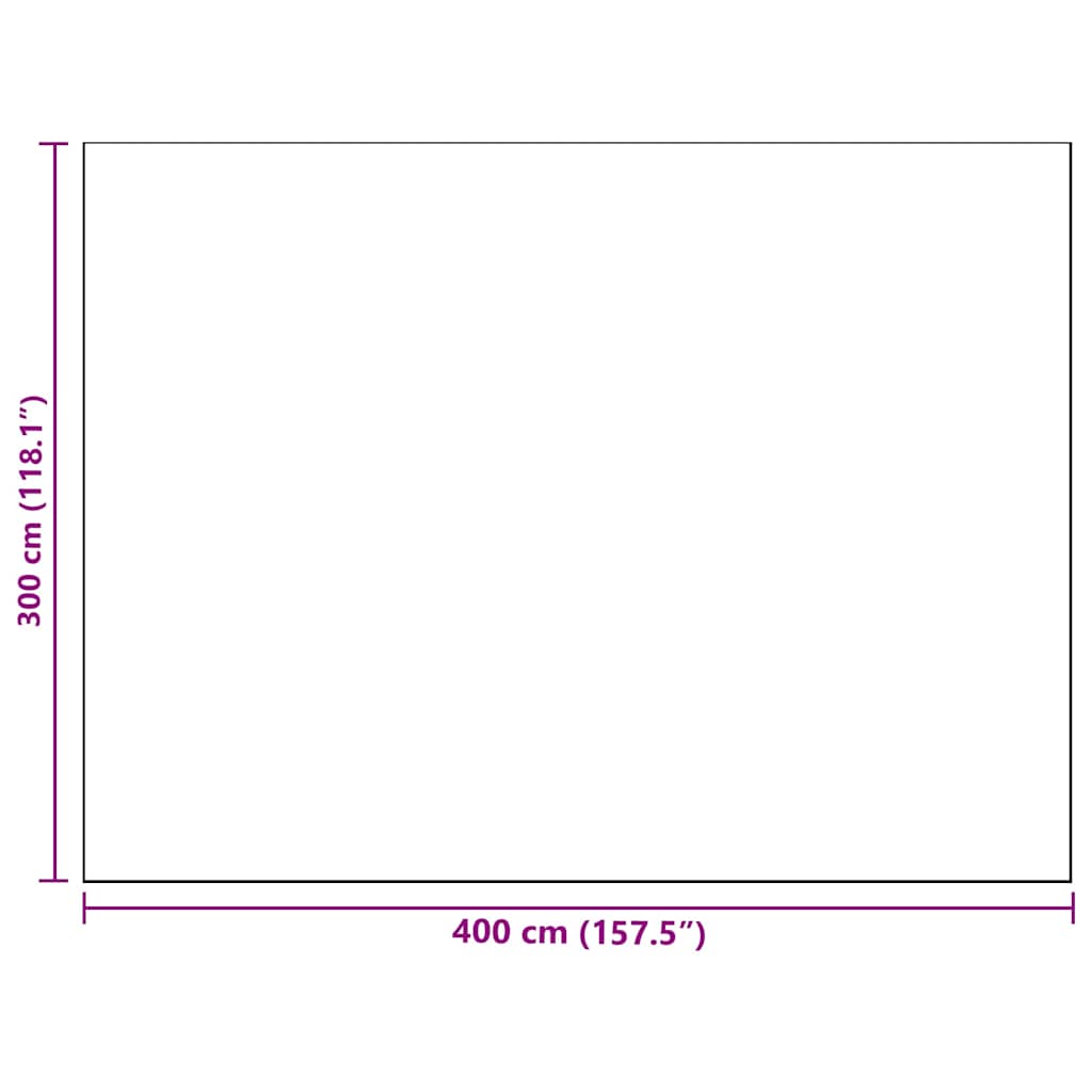 Tappeto da esterno ARAKIL Grigio 300 x 400 cm PP 42003546