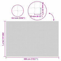 Rete per Gatti Trasparente 3x2 m in Nylon 42003054