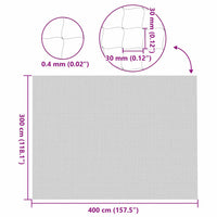 Rete per Gatti Trasparente 4x3 m in Nylon 42003055