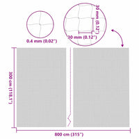 Rete per Gatti Trasparente 8x3 m in Nylon