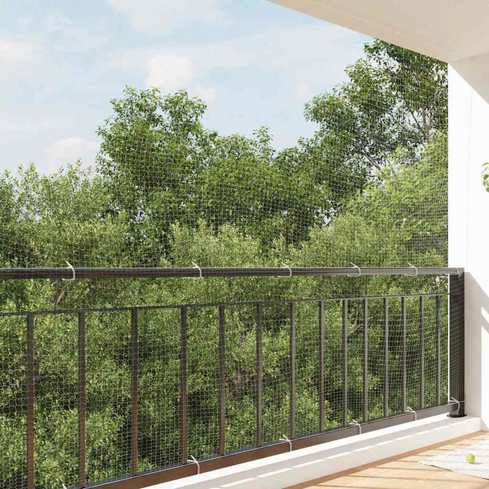 Rete per Gatti Trasparente 8x3 m in Nylon