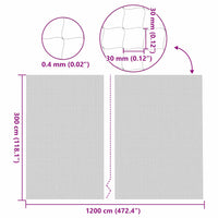 Rete per Gatti Trasparente 12x3 m in Nylon 42003058