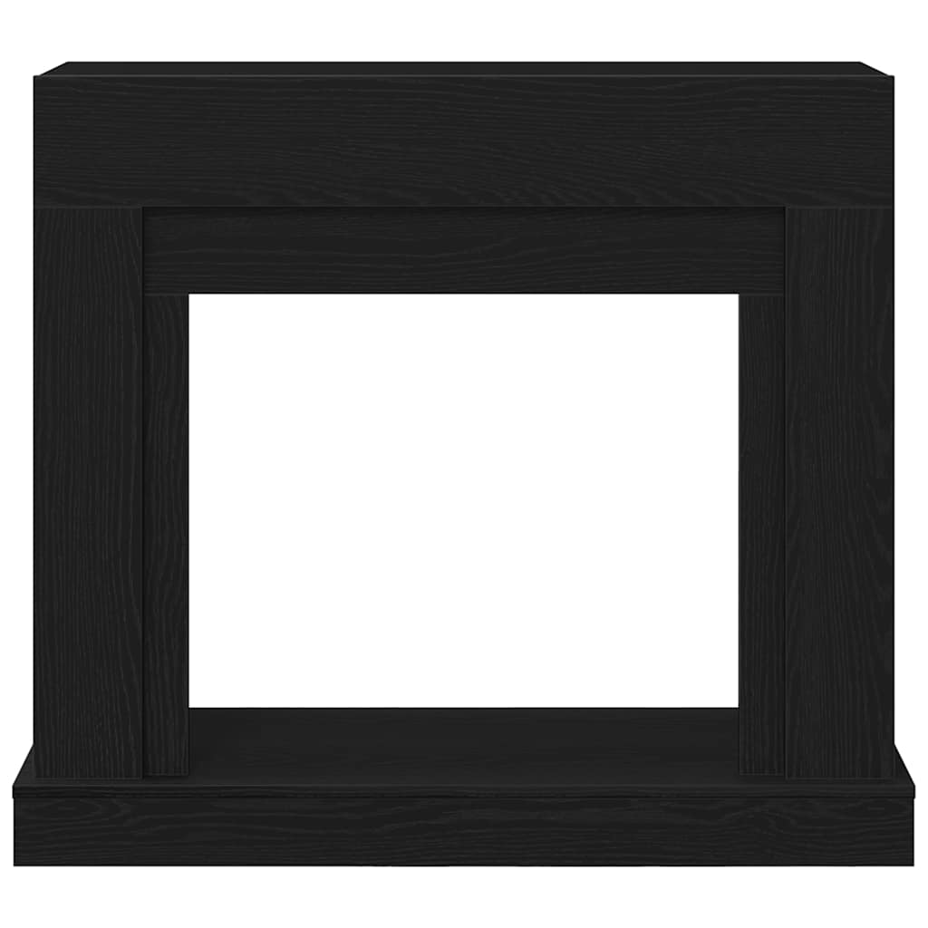 Cornice per Camino Rovere Nero 100x30x87,5 cm in Truciolato 865981