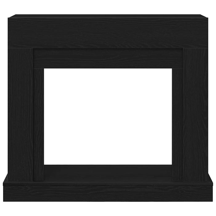 Cornice per Camino Rovere Nero 100x30x87,5 cm in Truciolato 865981