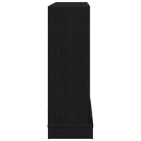 Cornice per Camino Rovere Nero 100x30x87,5 cm in Truciolato 865981