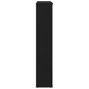 Cornice per Camino Rovere Nero 100x20x100 cm in Truciolato