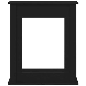 Cornice per Camino Rovere Nero 75x20x87,5 cm in Truciolato 865983