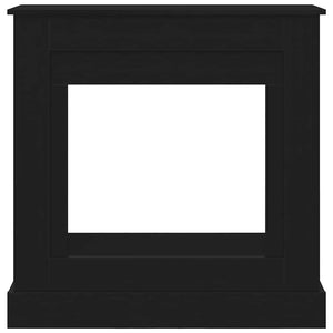 Cornice per Camino Rovere Nero 90x30x90 cm in Truciolato 865984