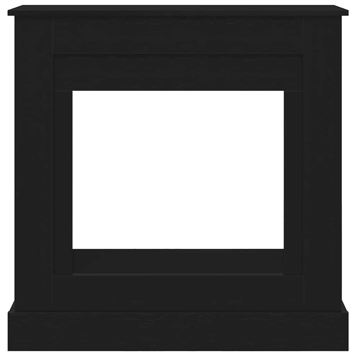 Cornice per Camino Rovere Nero 90x30x90 cm in Truciolato 865984