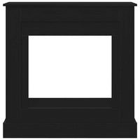 Cornice per Camino-Rivestimento per Camino Rovere Nero 90x30x90 cm in Truciolato