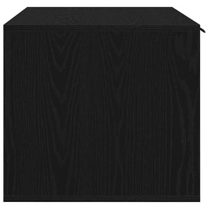 vidaXL Recinto Lettiera per Gatti Rovere Nero 80x50x45 cm Truciolato