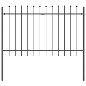 Recinzione per Giardino Grigio 6.8 x 1 m 3334070