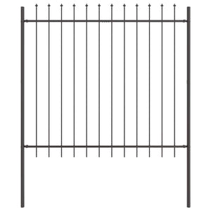 Recinzione per Giardino Grigio 8.5 x 1.5 m 3334092