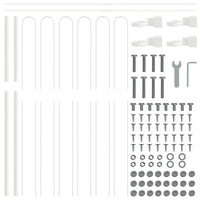 Recinzione per Giardino Bianco 8.5 x 1.5 m 3334107