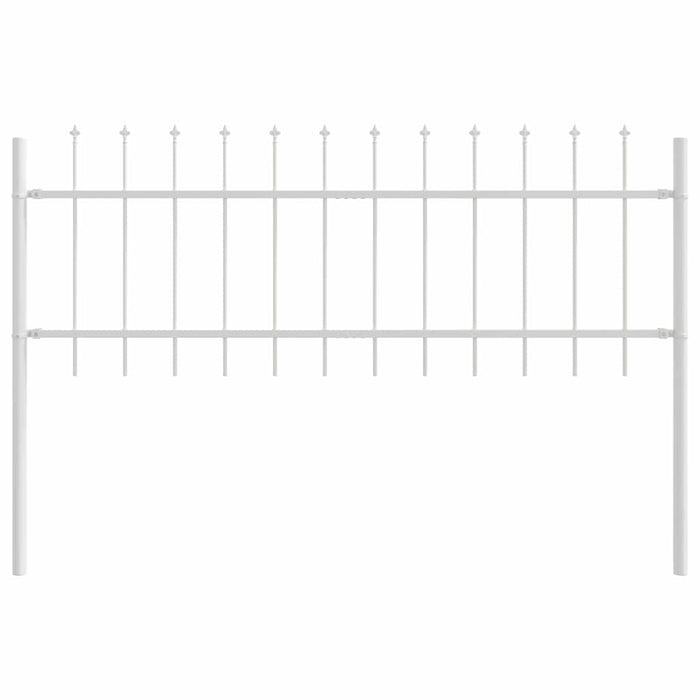 Recinzione per Giardino Bianco 10.2 x 0.6 m 3334118
