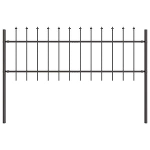 Recinzione per Giardino Grigio 11.9 x 0.6 m 3334128