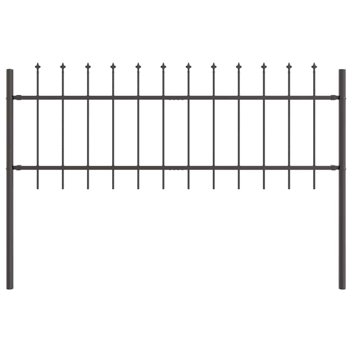 Recinzione per Giardino Grigio 11.9 x 0.6 m 3334128