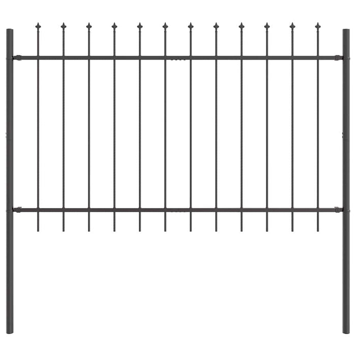 Recinzione per Giardino Grigio 13.6 x 1 m 3334150