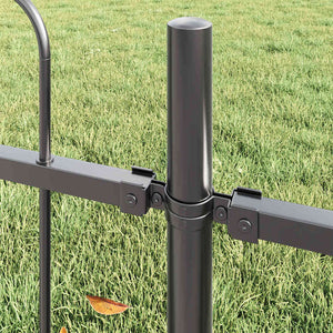 Recinzione per Giardino Grigio 13.6 x 0.6 m 3334153