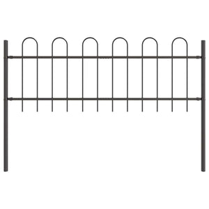 Recinzione per Giardino Grigio 13.6 x 0.6 m 3334153