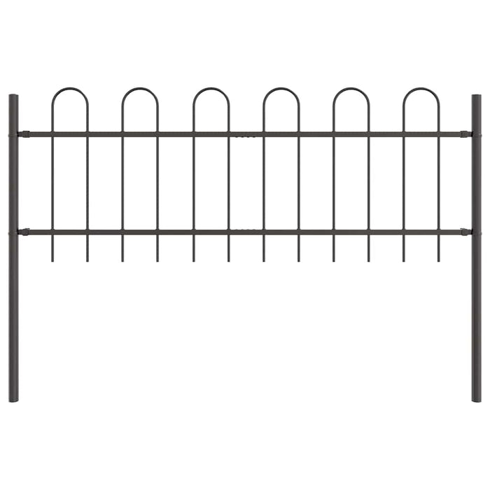 Recinzione per Giardino Grigio 13.6 x 0.6 m 3334153