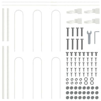 Recinzione per Giardino Bianco 13.6 x 0.8 m 3334164