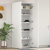 Mobile per scarpe Bianco 80 x 35.5 x 180 cm Legno multistrato 3333836