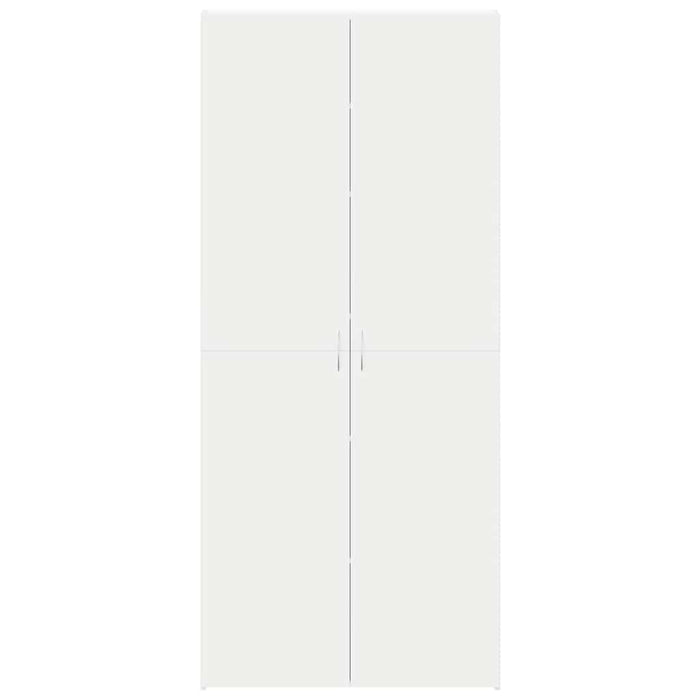 Mobile per scarpe Bianco 80 x 35.5 x 180 cm Legno multistrato 3333836