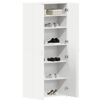Mobile per scarpe Bianco 80 x 35.5 x 180 cm Legno multistrato 3333836
