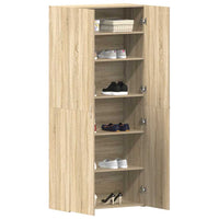 Mobile per scarpe Marrone 80 x 35.5 x 180 cm Legno multistrato 3333838