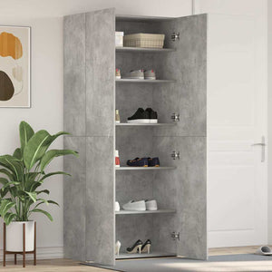 Mobile per scarpe Grigio 80 x 35.5 x 180 cm Legno multistrato 3333839