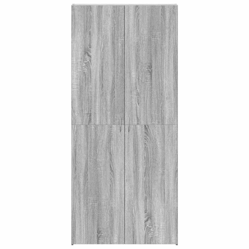 Mobile per scarpe Grigio 80 x 35.5 x 180 cm Legno multistrato 3333841
