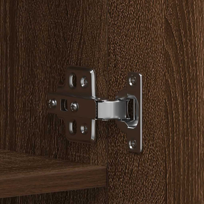 Mobile per scarpe Marrone 80 x 35.5 x 180 cm Legno multistrato 3333842