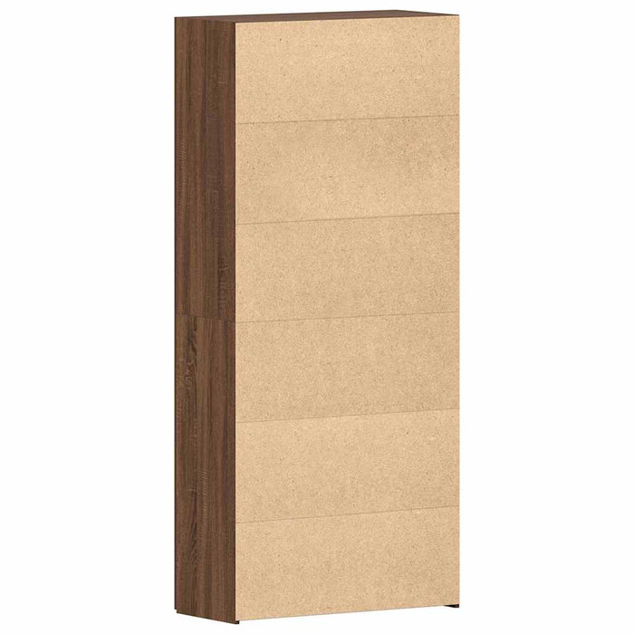 Mobile per scarpe Marrone 80 x 35.5 x 180 cm Legno multistrato 3333842