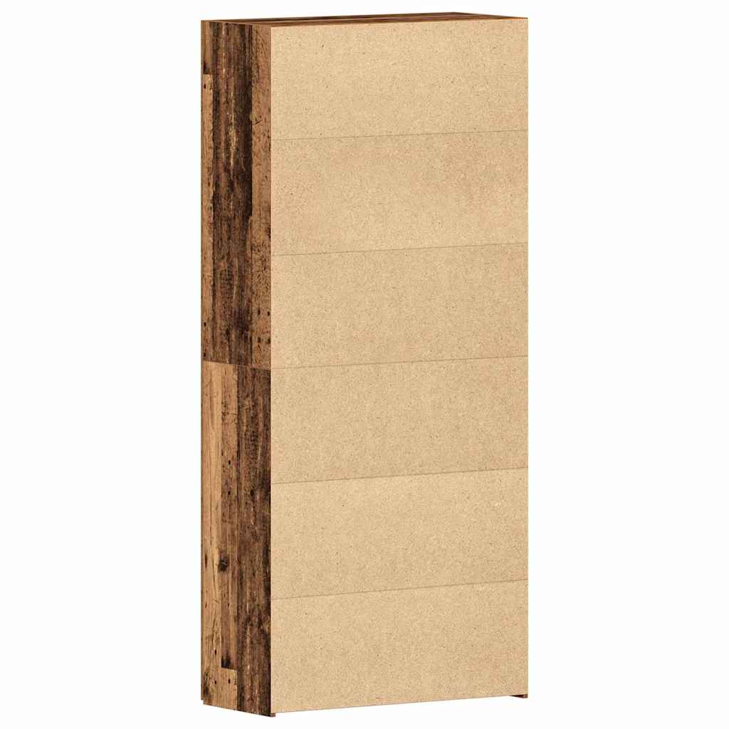 Mobile per scarpe Marrone 80 x 35.5 x 180 cm Legno multistrato 3333843