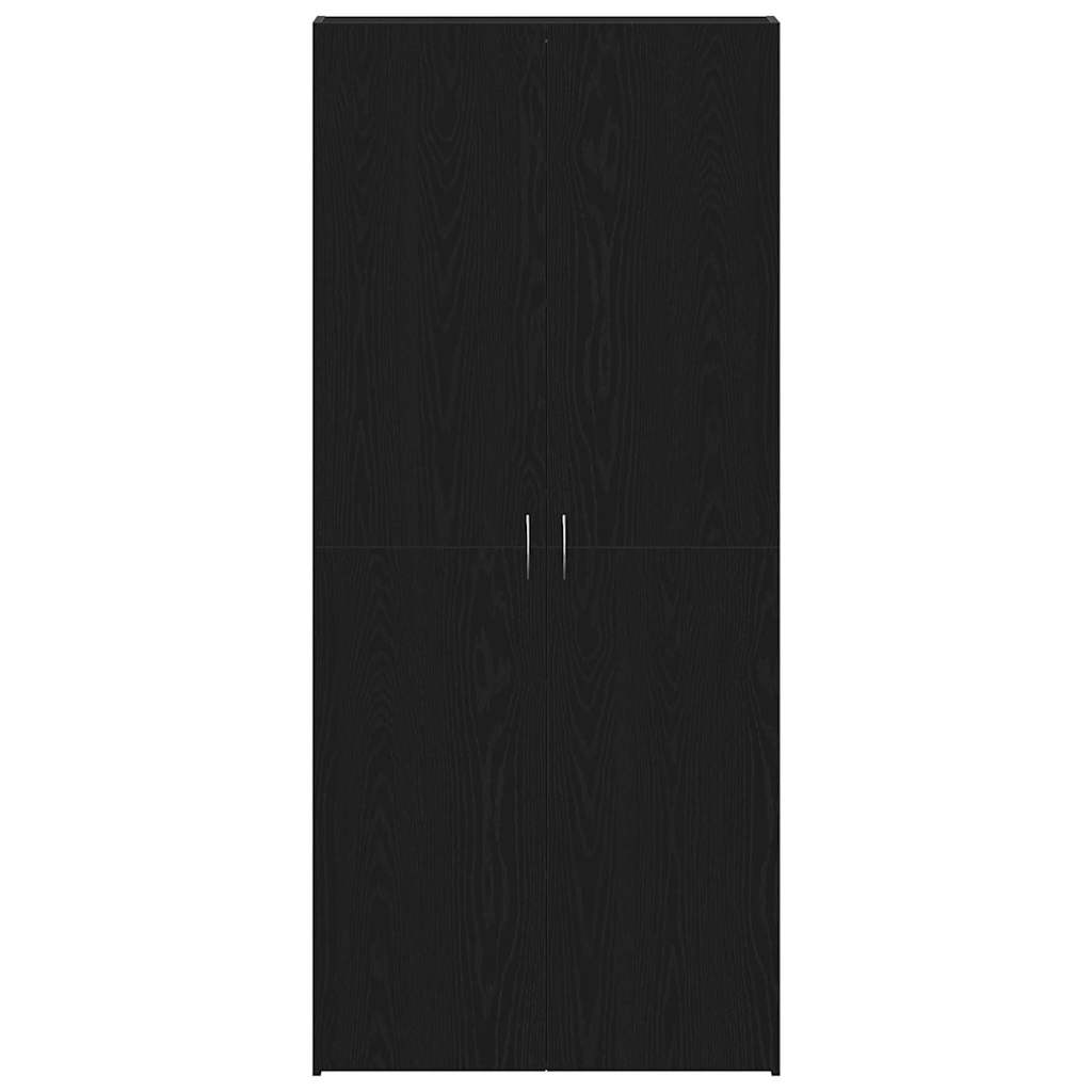 Mobile per scarpe Nero 80 x 35.5 x 180 cm Legno multistrato 3333845
