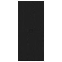 Mobile per scarpe Nero 80 x 35.5 x 180 cm Legno multistrato 3333845