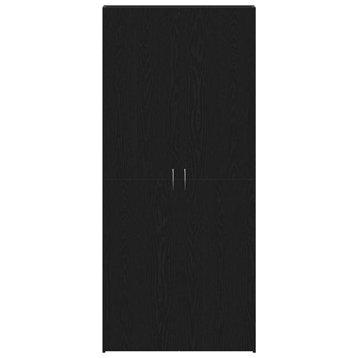 Mobile per scarpe Nero 80 x 35.5 x 180 cm Legno multistrato 3333845