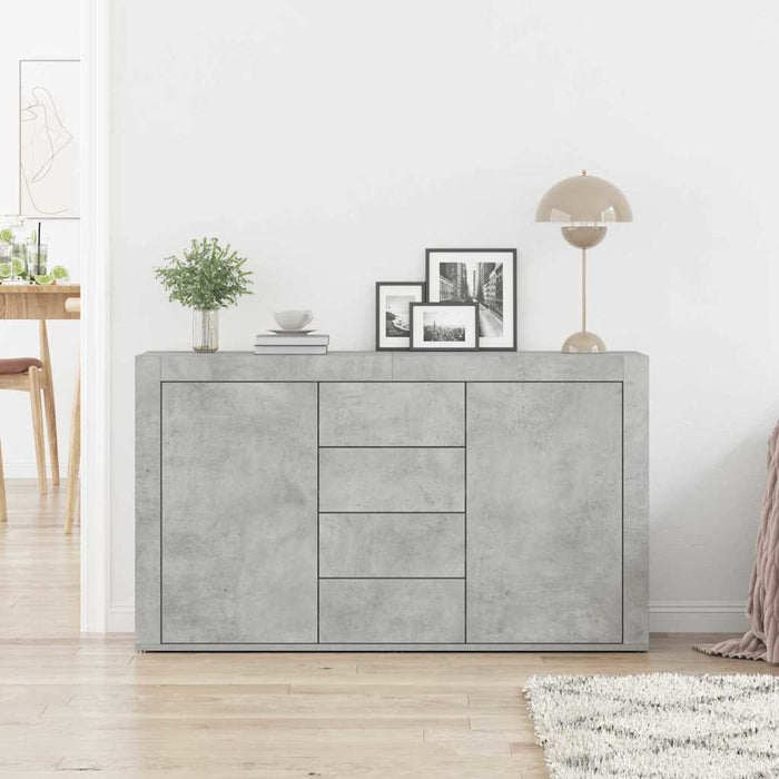 Credenza Grigio cemento 120 x 36 x 69 cm Legno multistrato 3333859