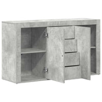 Credenza Grigio cemento 120 x 36 x 69 cm Legno multistrato 3333859