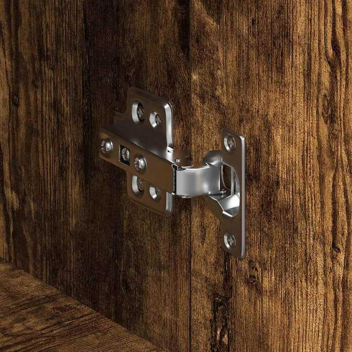 Credenza Rovere fumo 120 x 36 x 69 cm Legno multistrato 3333860