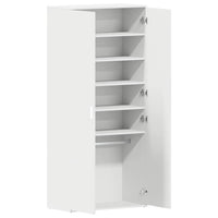 Armadio per Scarpe  Bianco 80x39x180 cm Legno Ingegnerizzato 3333866