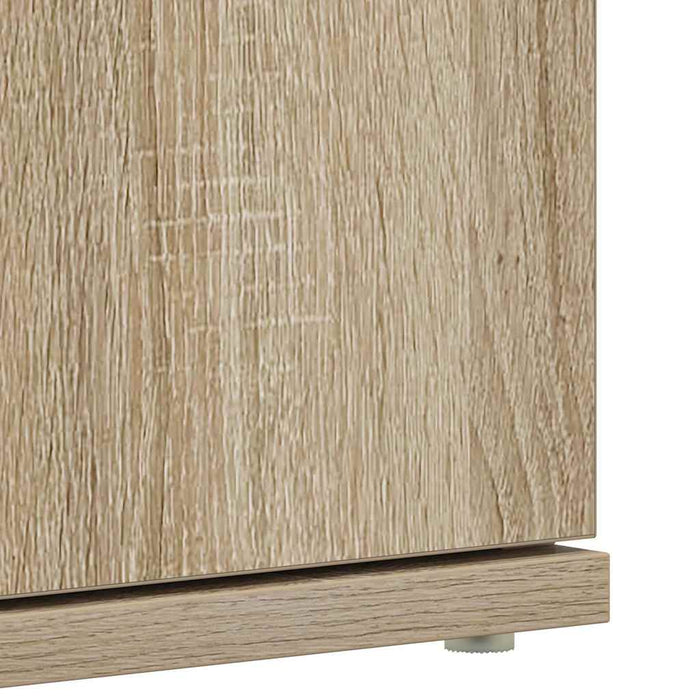 Mobile per Scarpe Quercia Sonoma 80x39x180 cm Legno Ingegnerizzato 3333868