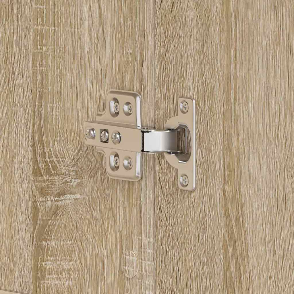 Mobile per Scarpe Quercia Sonoma 80x39x180 cm Legno Ingegnerizzato 3333868