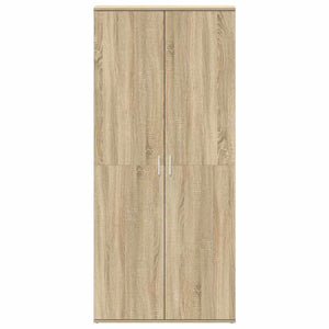 Mobile per Scarpe Quercia Sonoma 80x39x180 cm Legno Ingegnerizzato 3333868