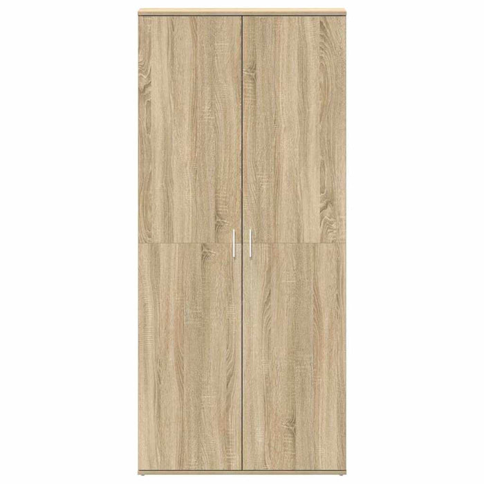 Mobile per Scarpe Quercia Sonoma 80x39x180 cm Legno Ingegnerizzato 3333868