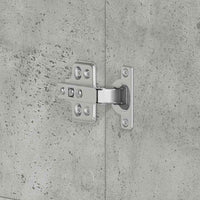 Mobile per Scarpe Grigio Cemento 80x39x180 cm Truciolare 3333869