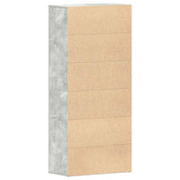 Mobile per Scarpe Grigio Cemento 80x39x180 cm Truciolare 3333869