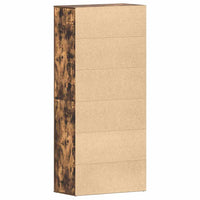 Mobile per Scarpe  Rovere Affumicato 80x39x180 cm Legno Ingegnato 3333870